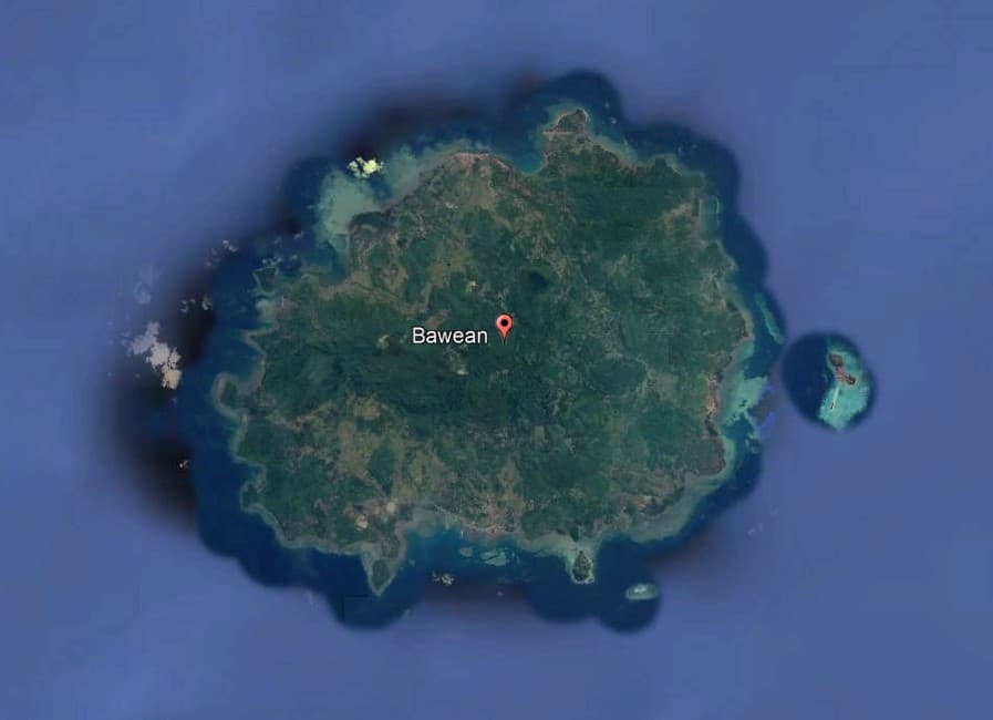 Pulau Bawean dari Udara